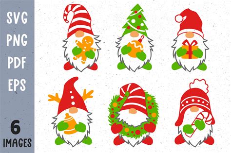 Download Free Christmas Gnomes SVG Bundle Printable